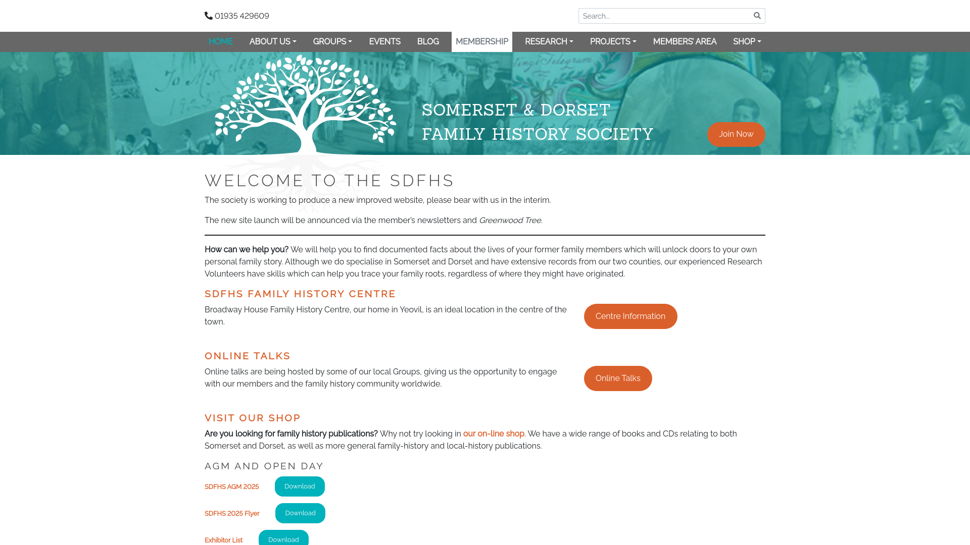 Website screenshot