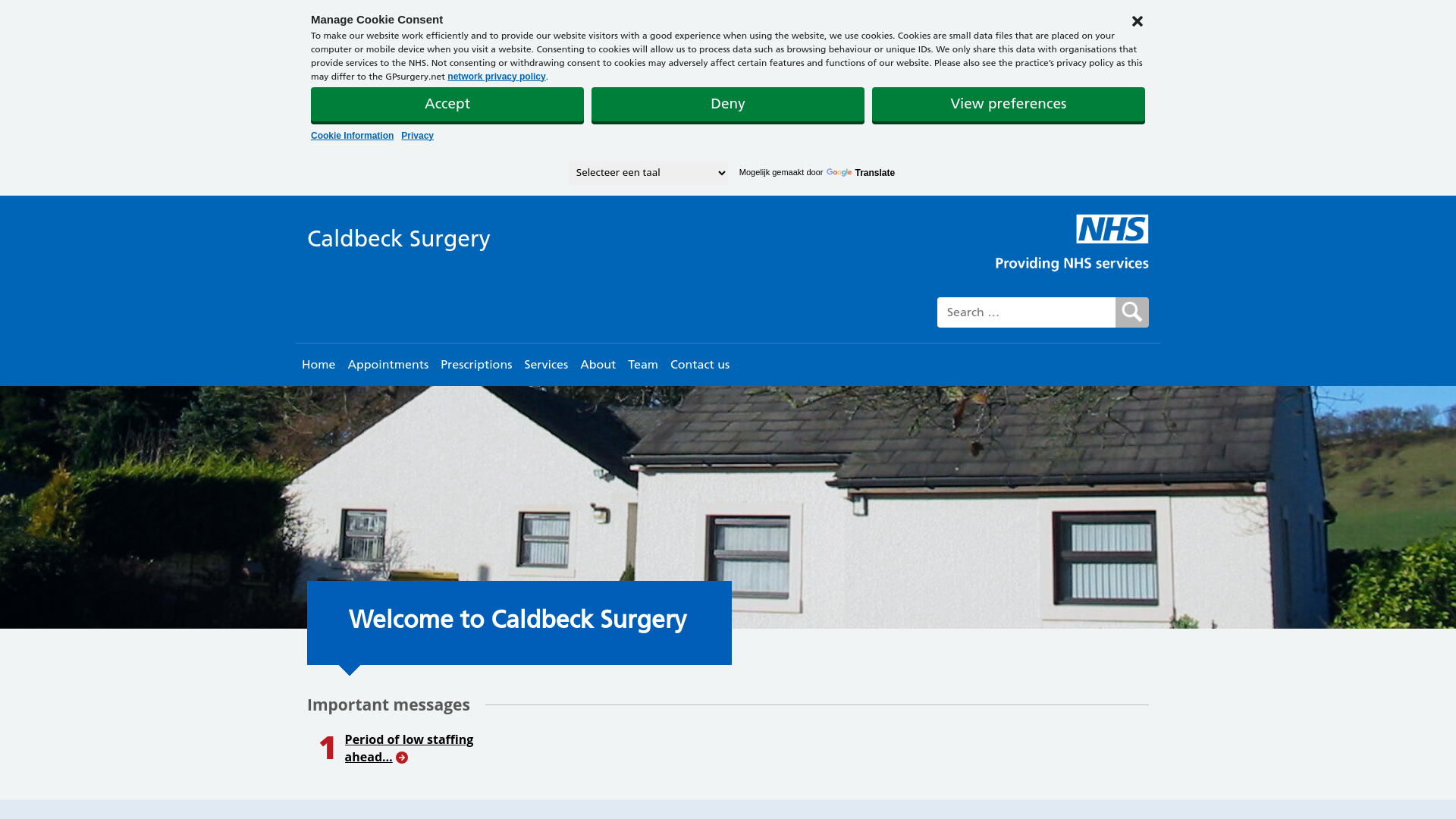 Website screenshot