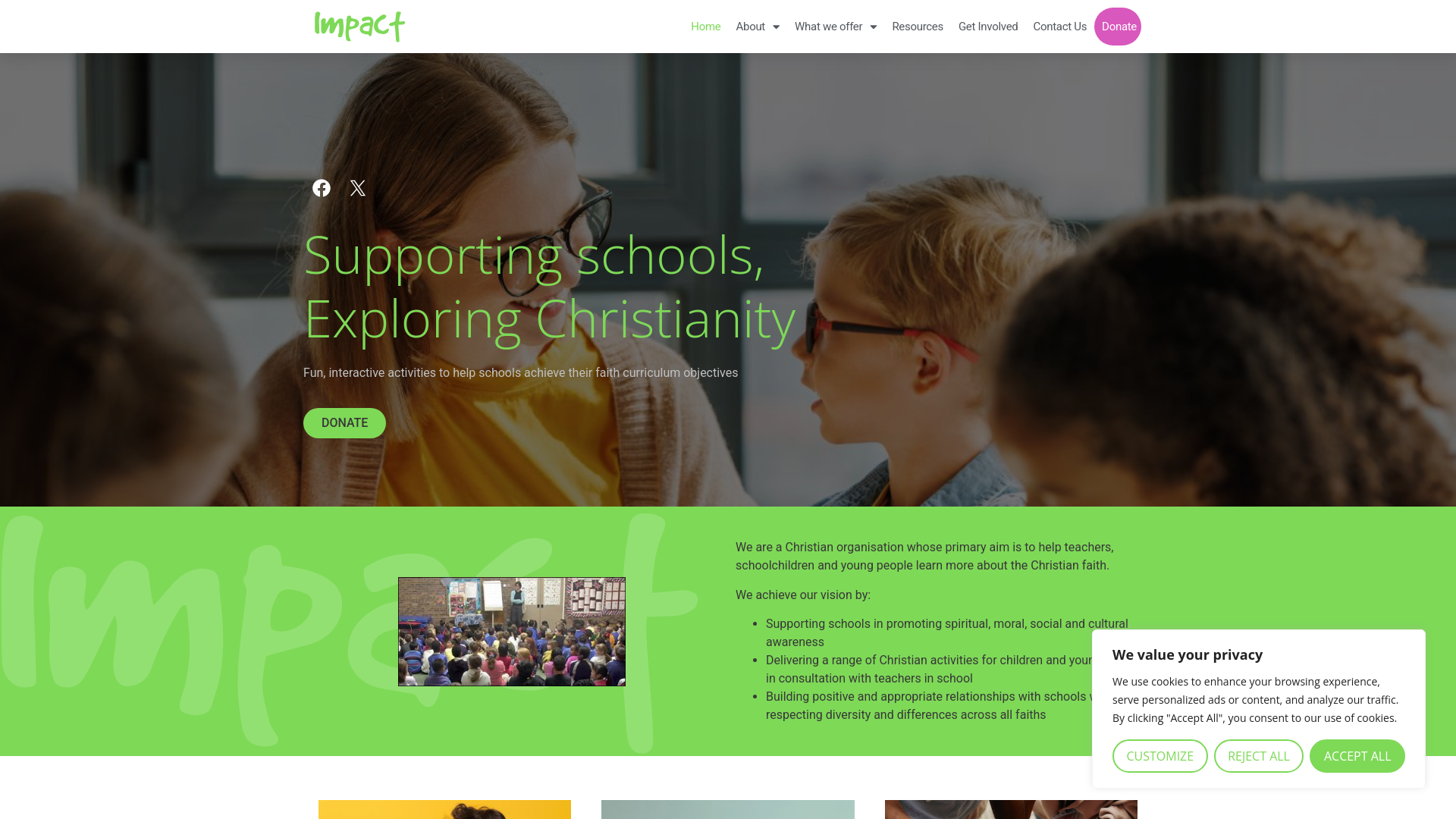 Website screenshot