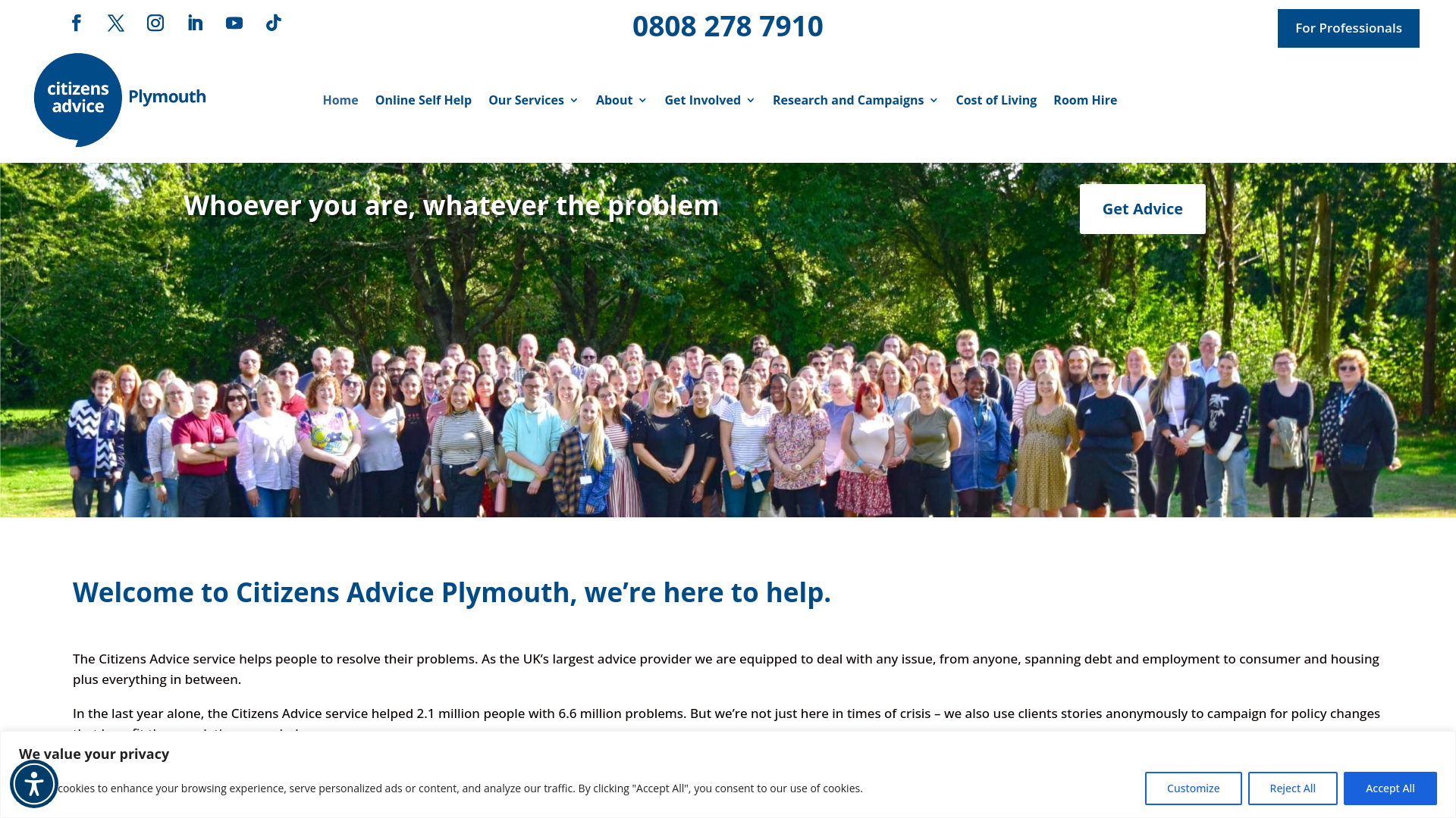 Website screenshot