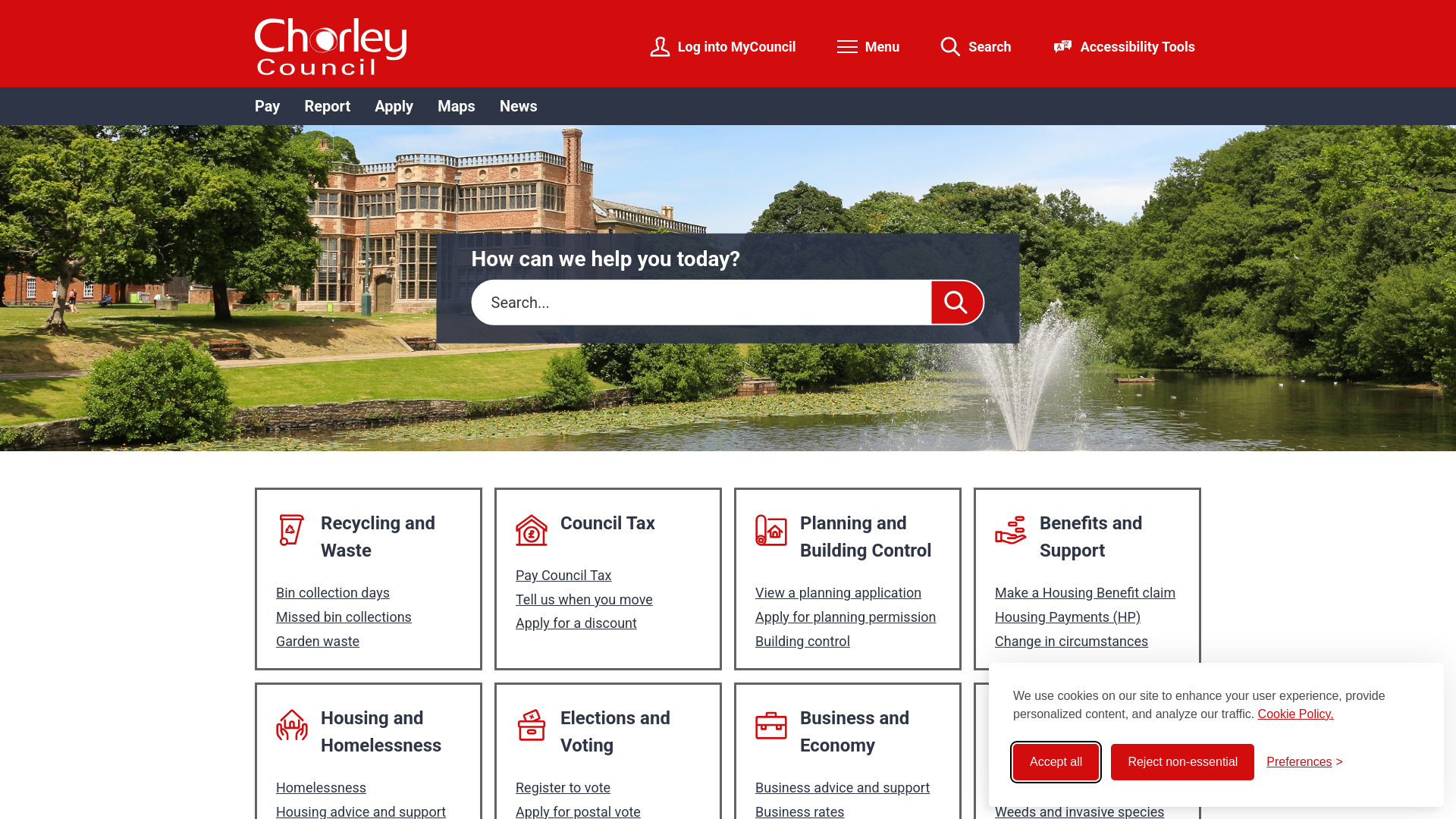 Website screenshot