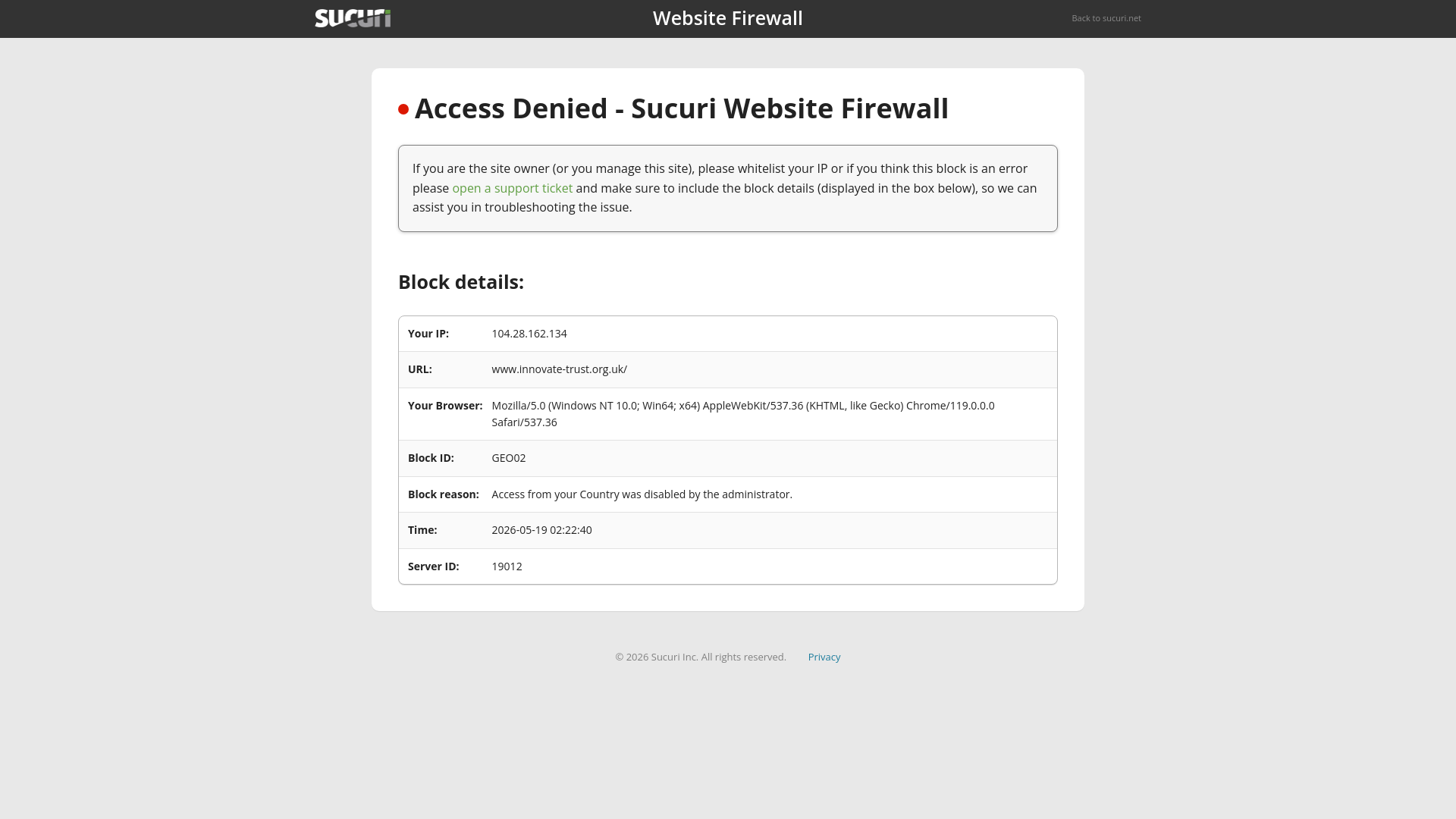 Website screenshot