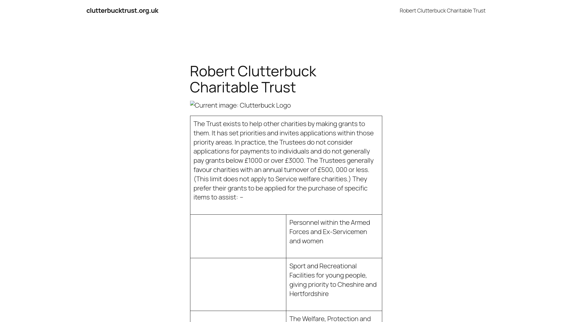 Website screenshot