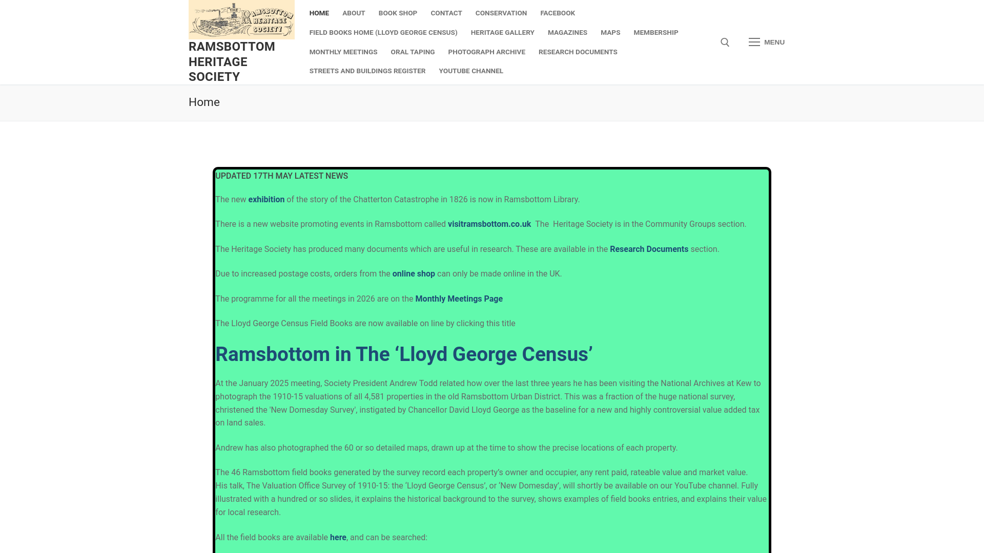 Website screenshot
