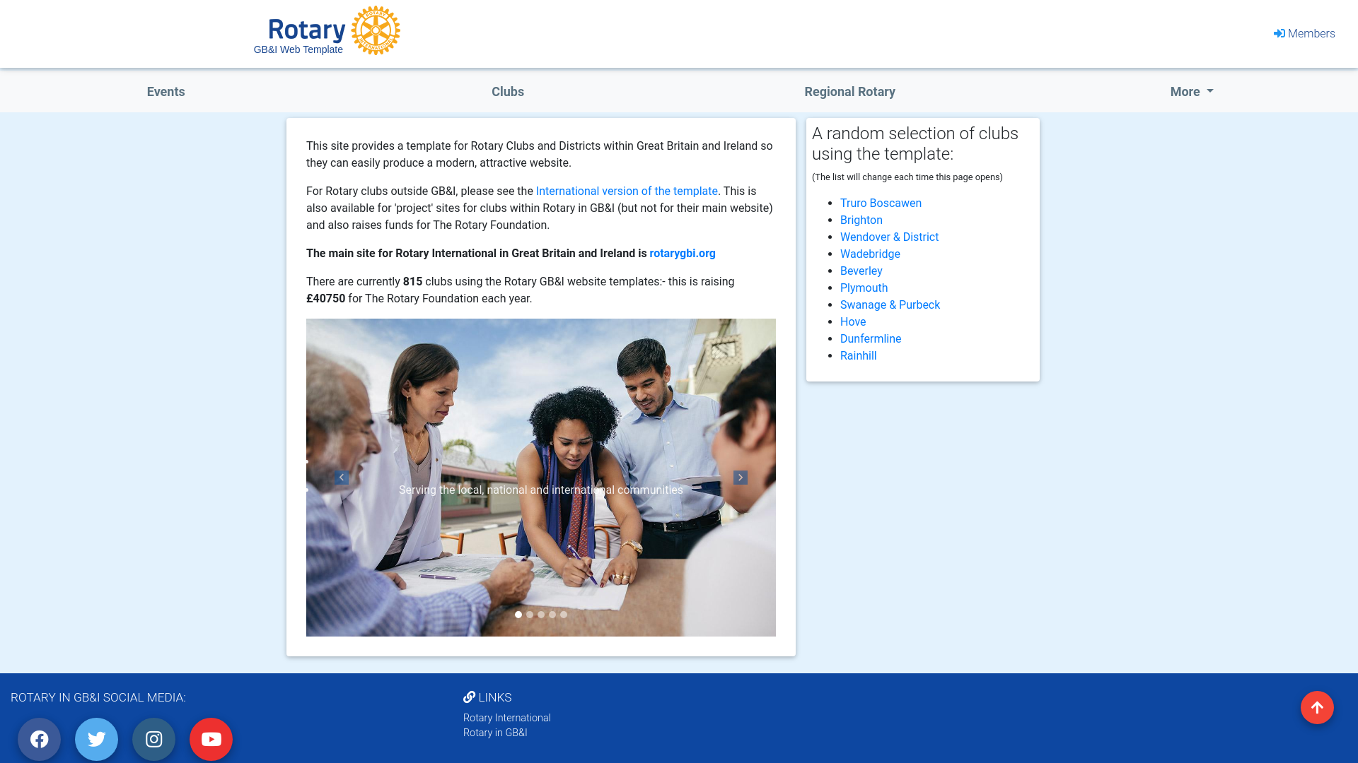 Website screenshot