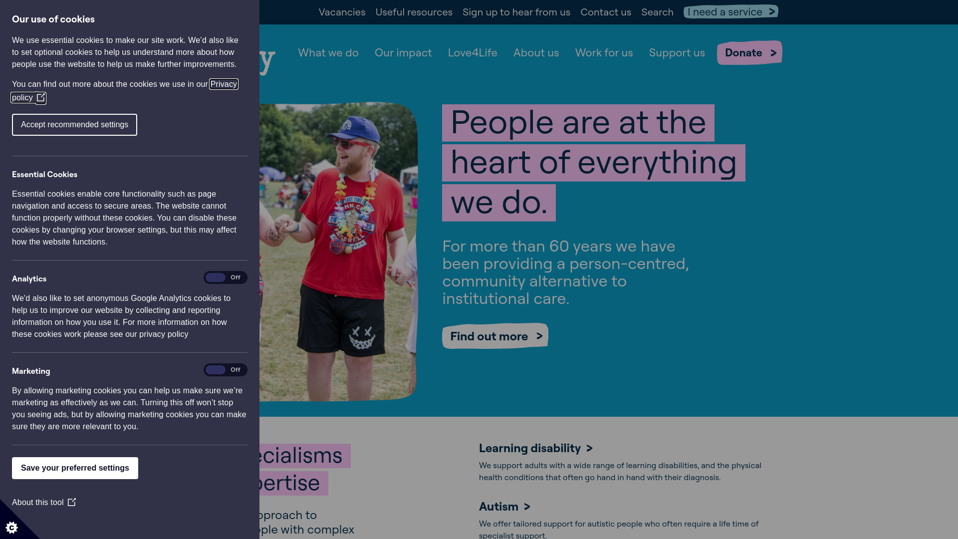Website screenshot