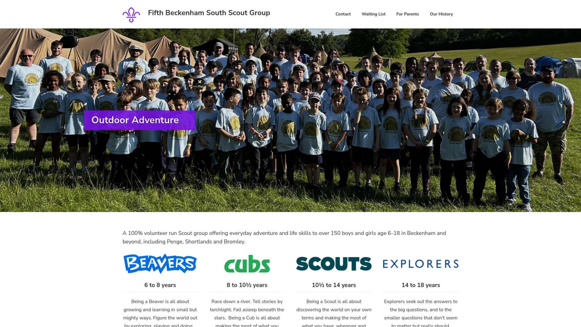 Website screenshot