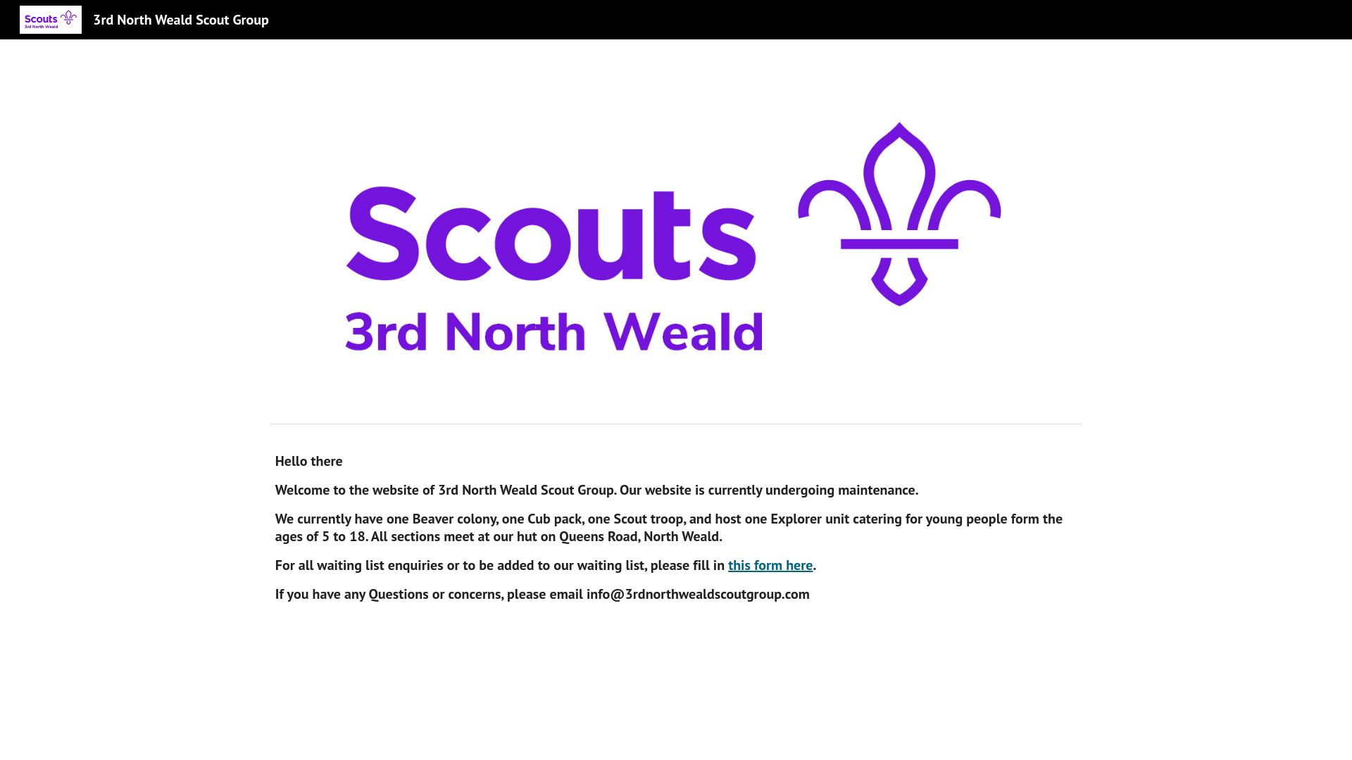 Website screenshot