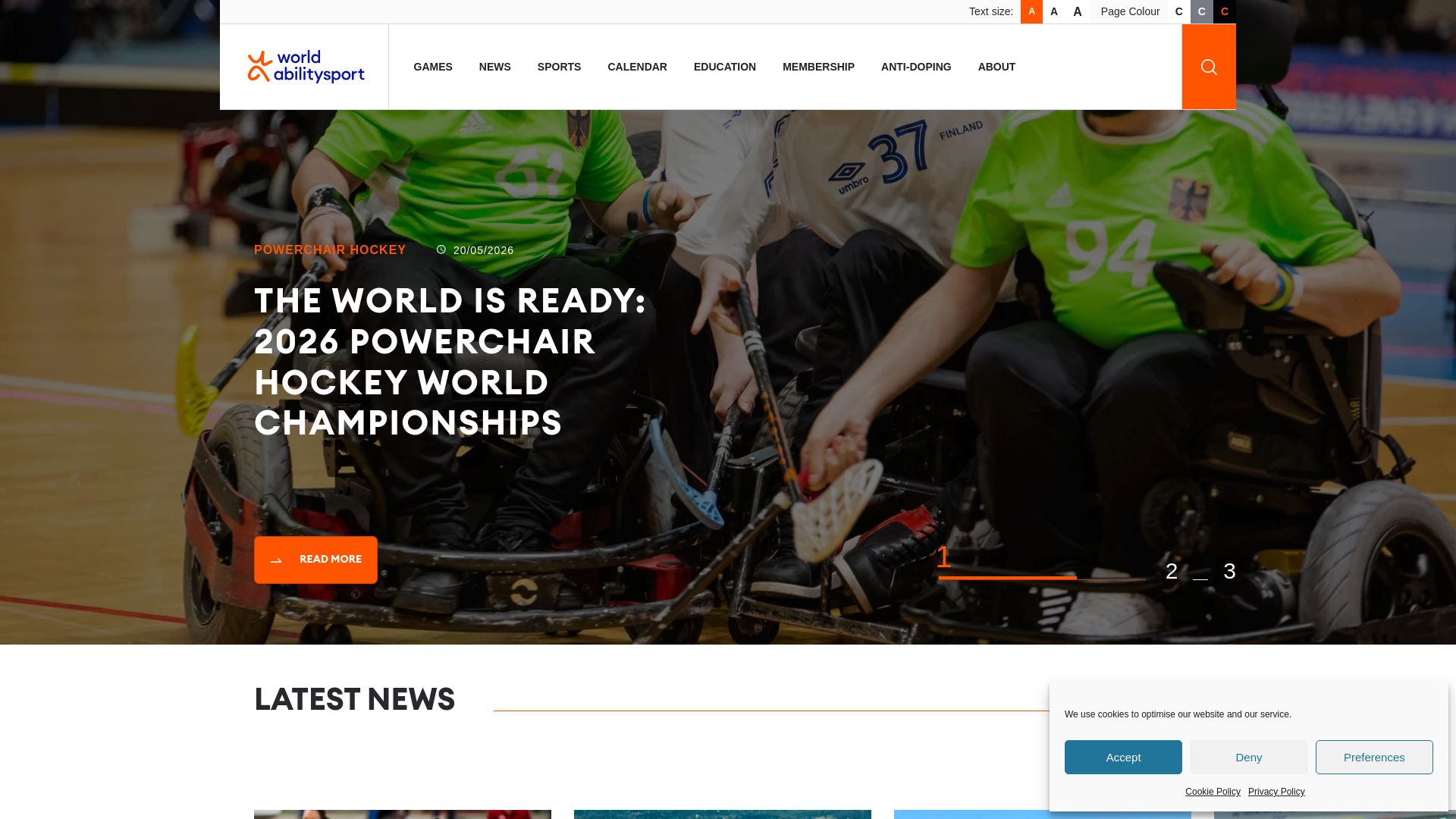 Website screenshot