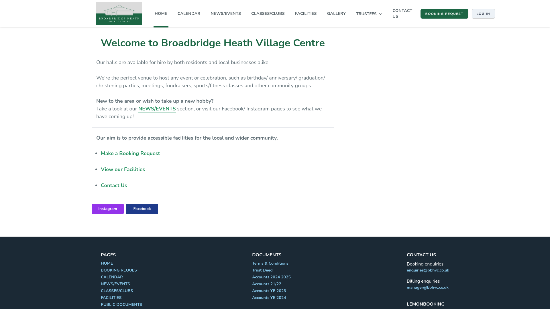 Website screenshot