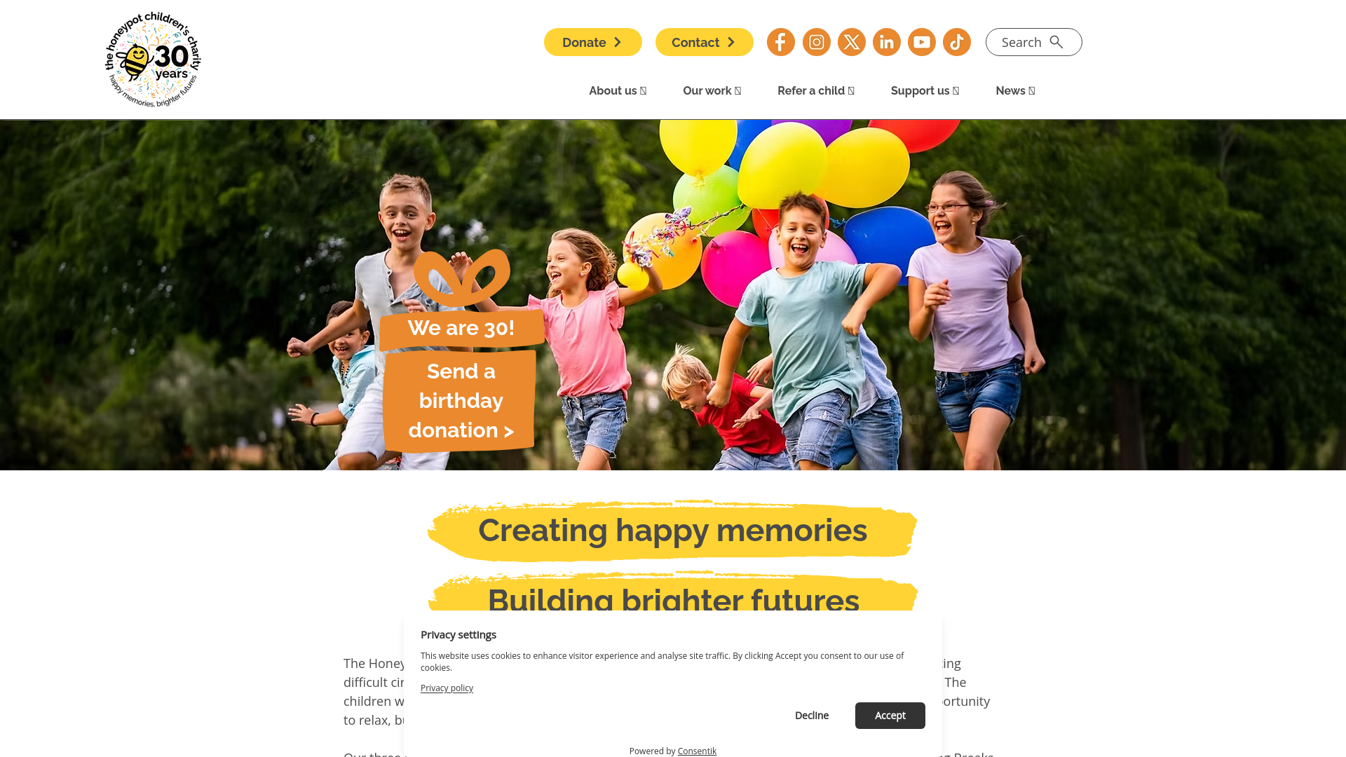 Website screenshot