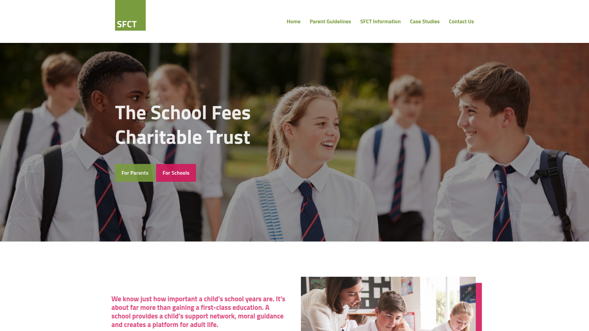 Website screenshot