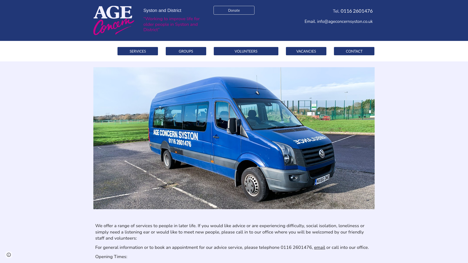 Website screenshot