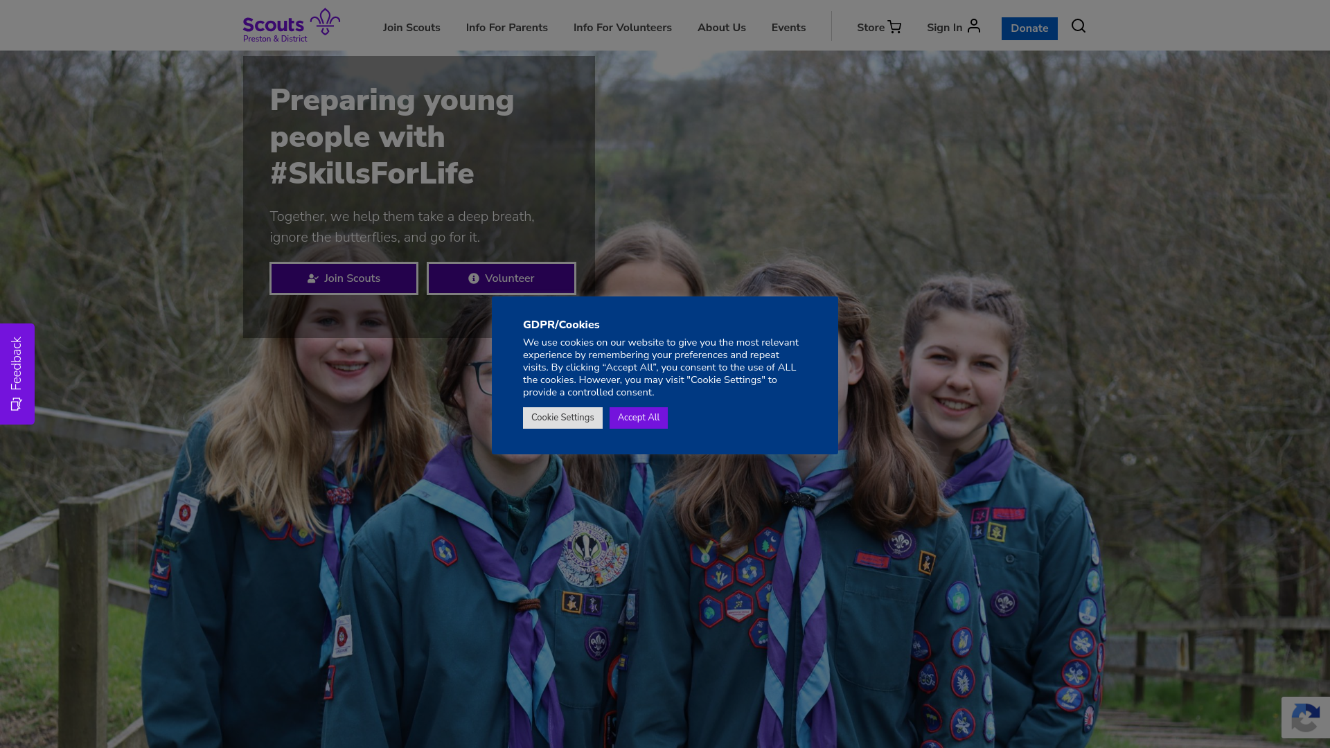 Website screenshot