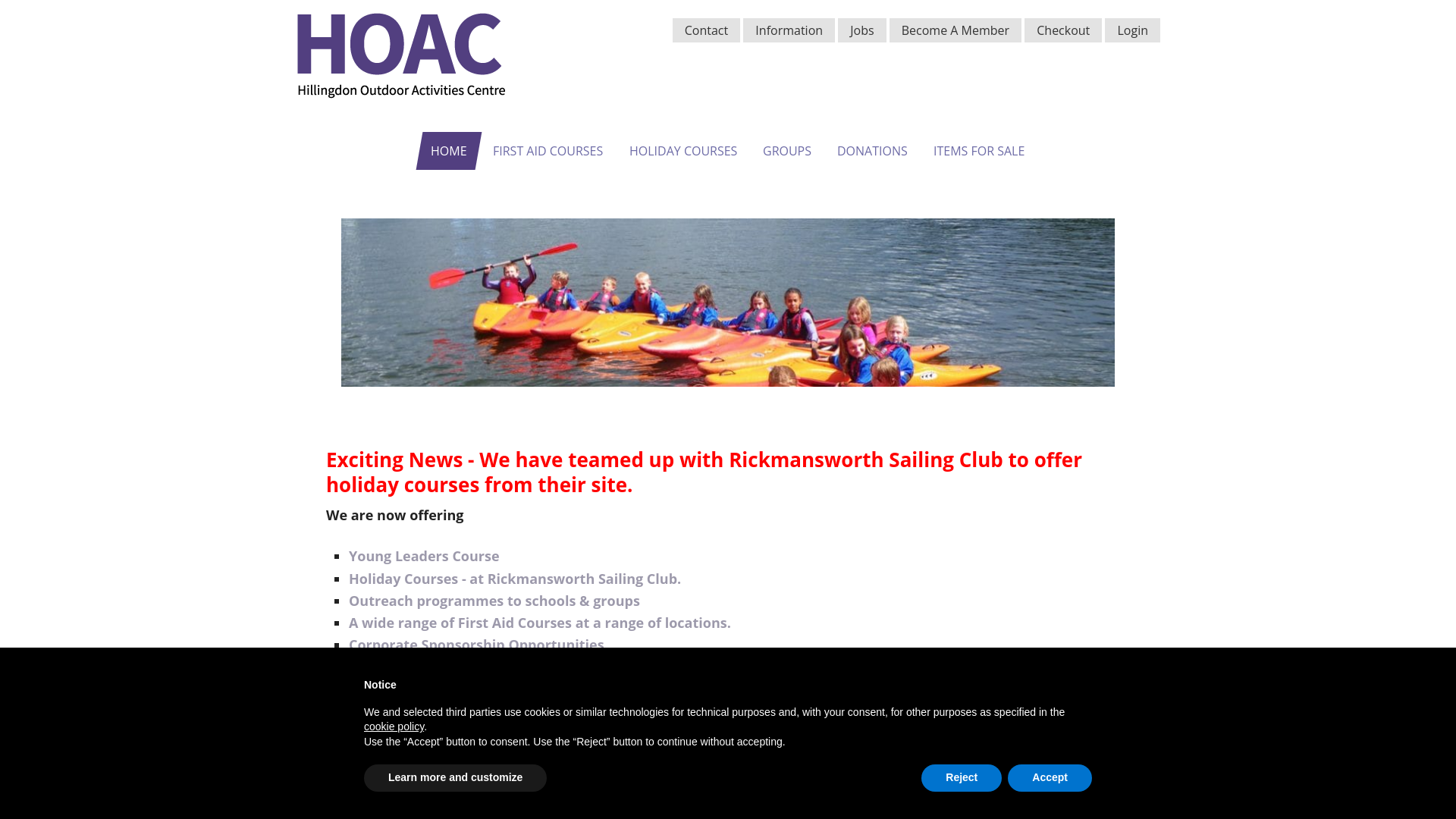 Website screenshot