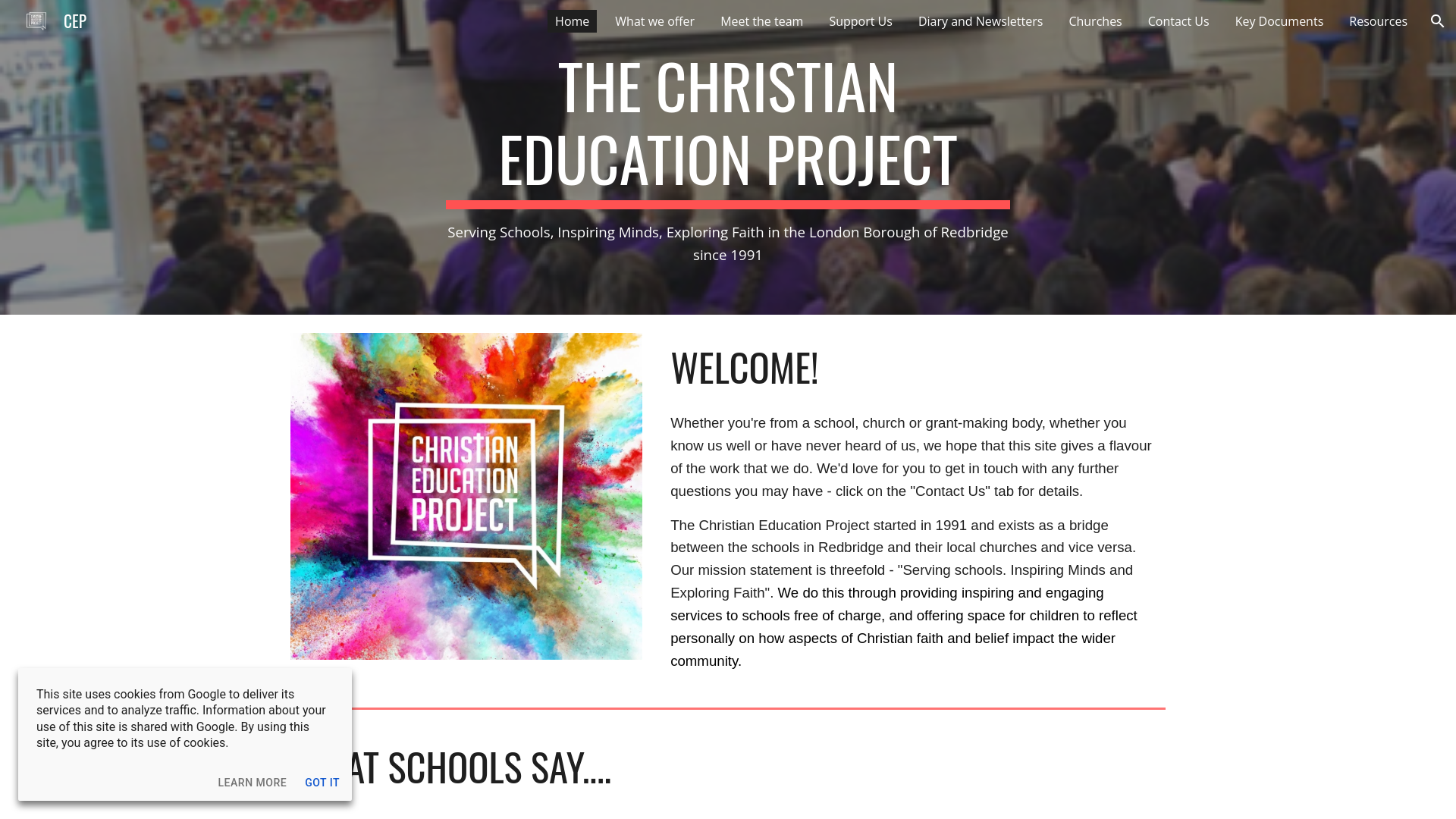 Website screenshot