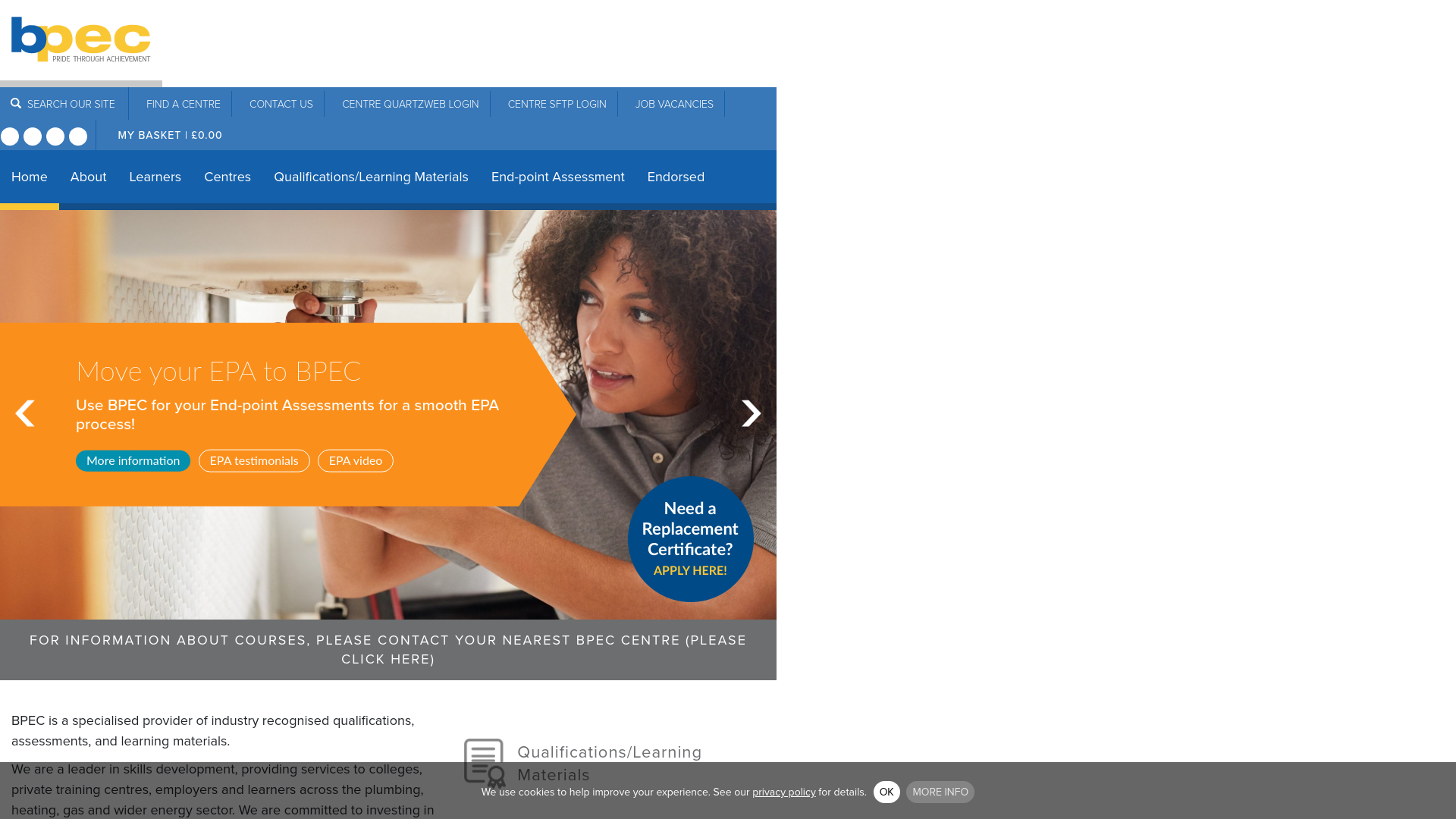 Website screenshot