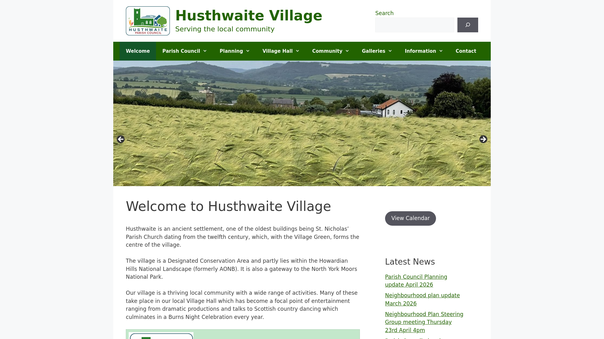 Website screenshot