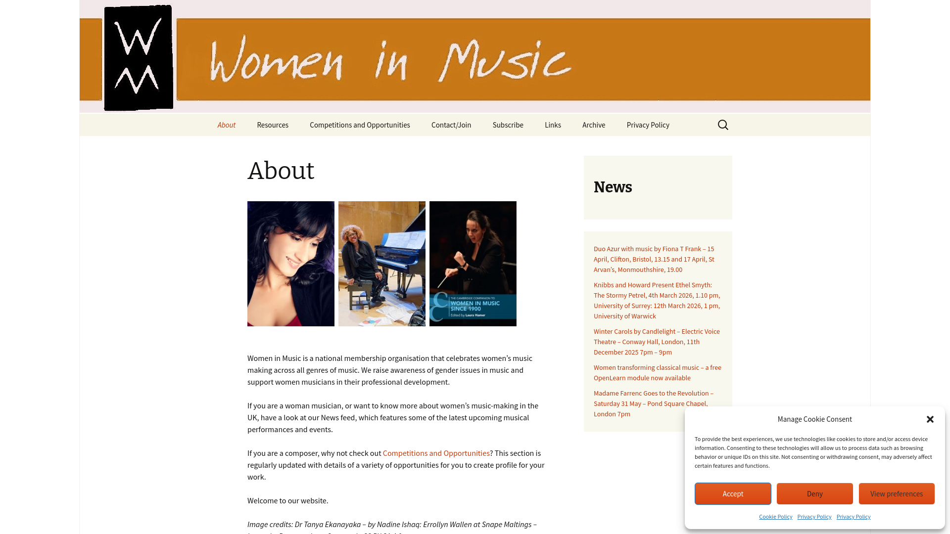 Website screenshot