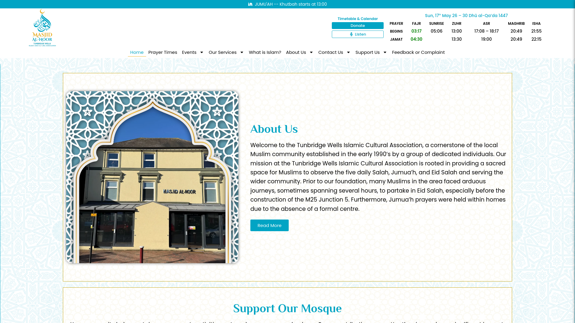 Website screenshot