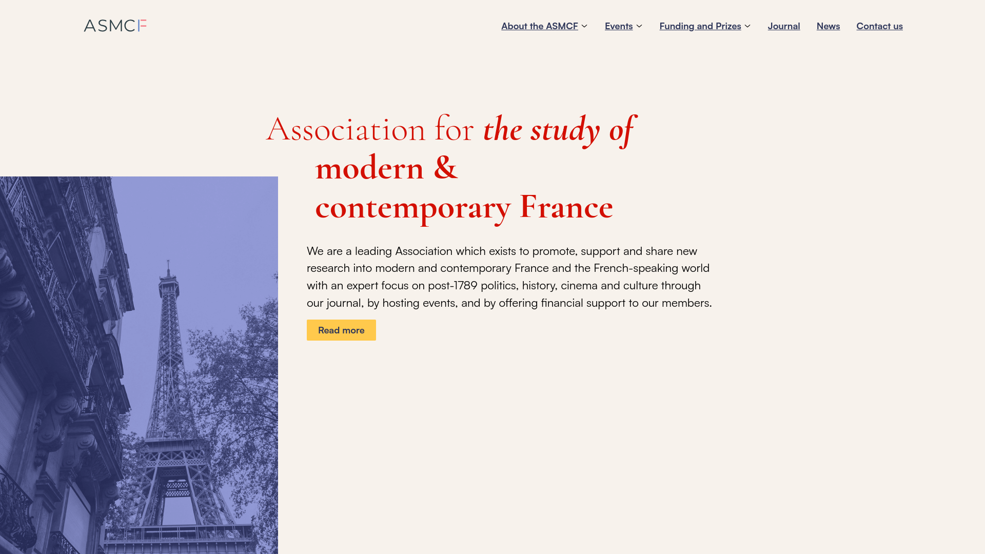 Website screenshot