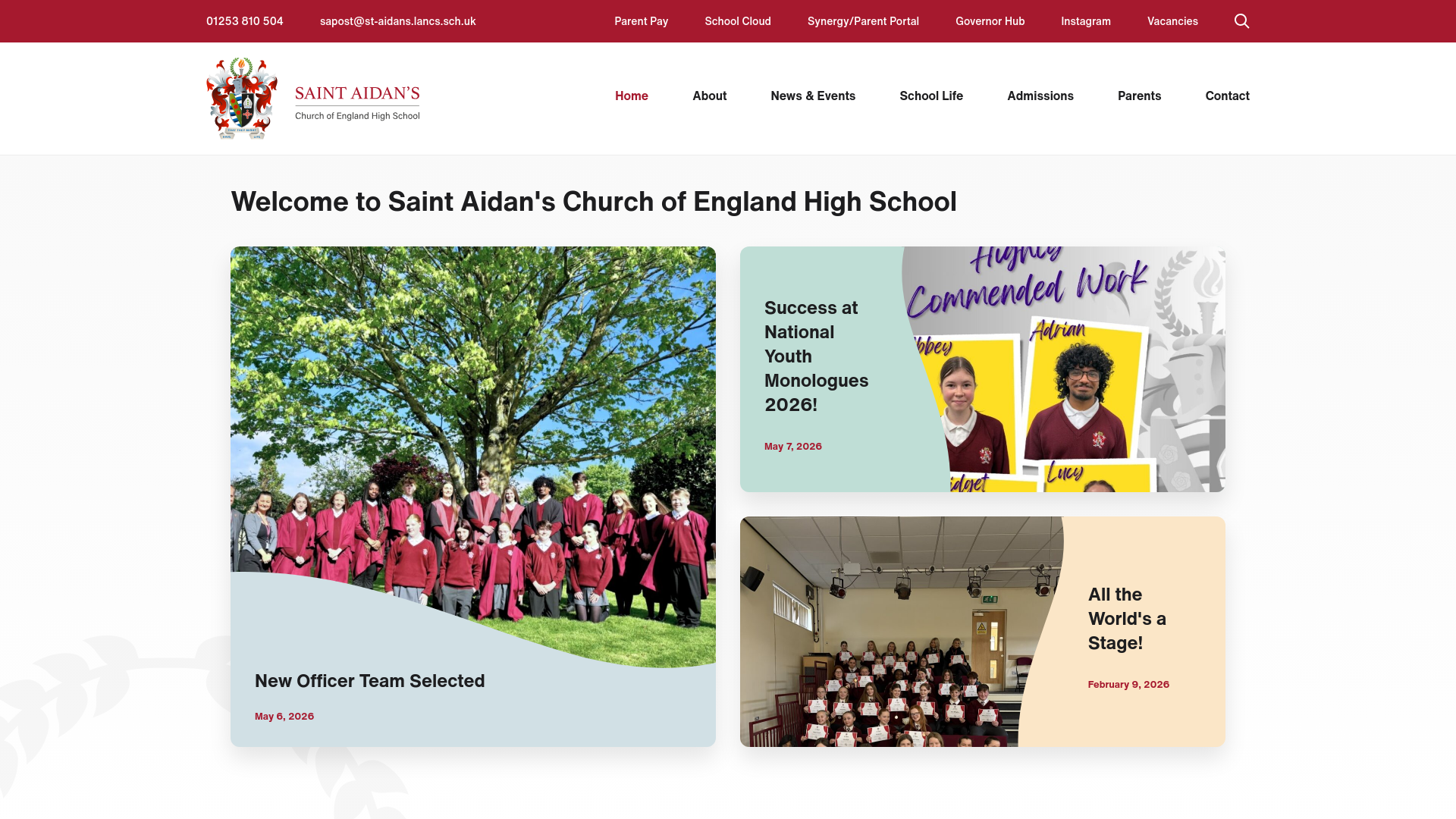 Website screenshot