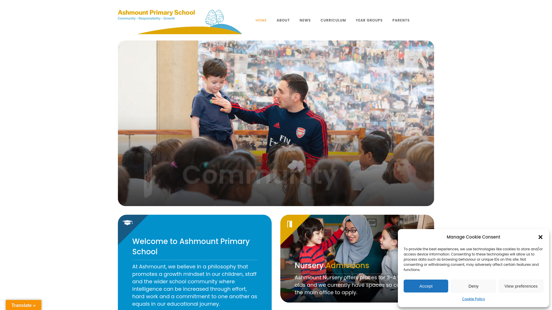 Website screenshot