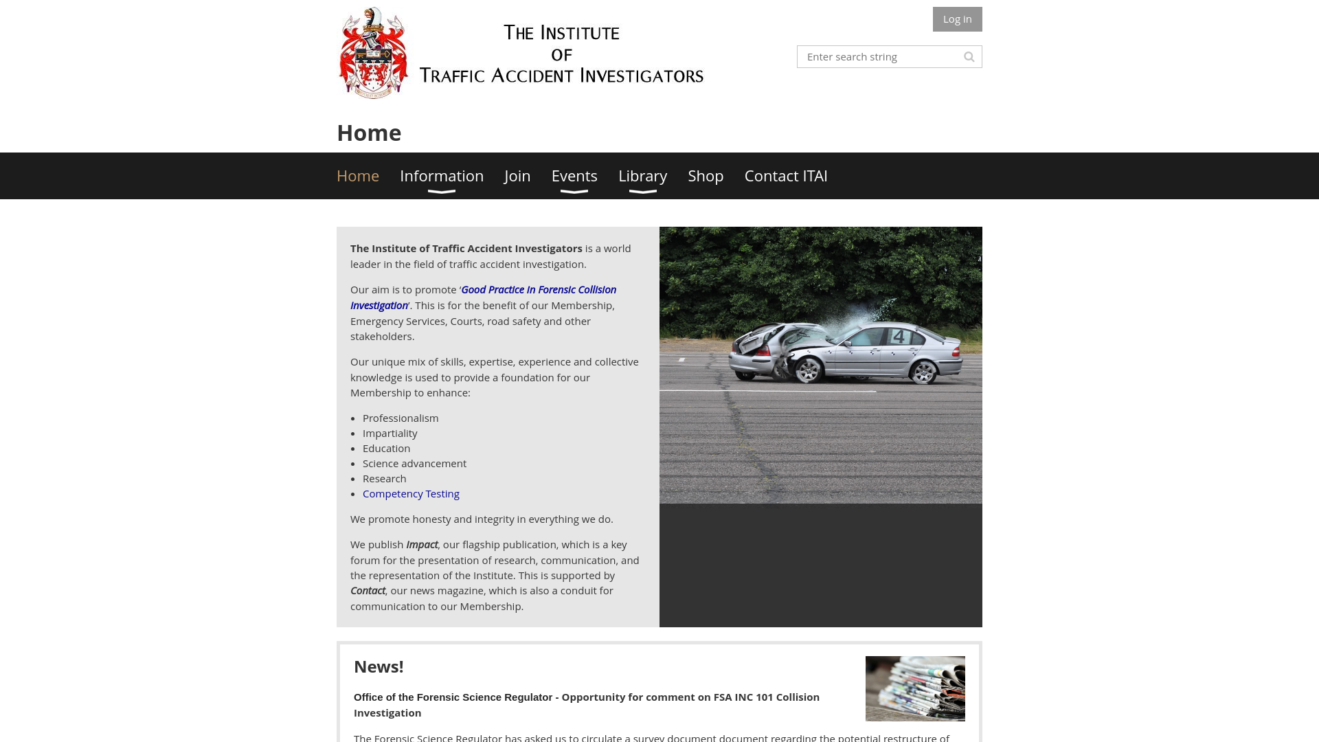 Website screenshot