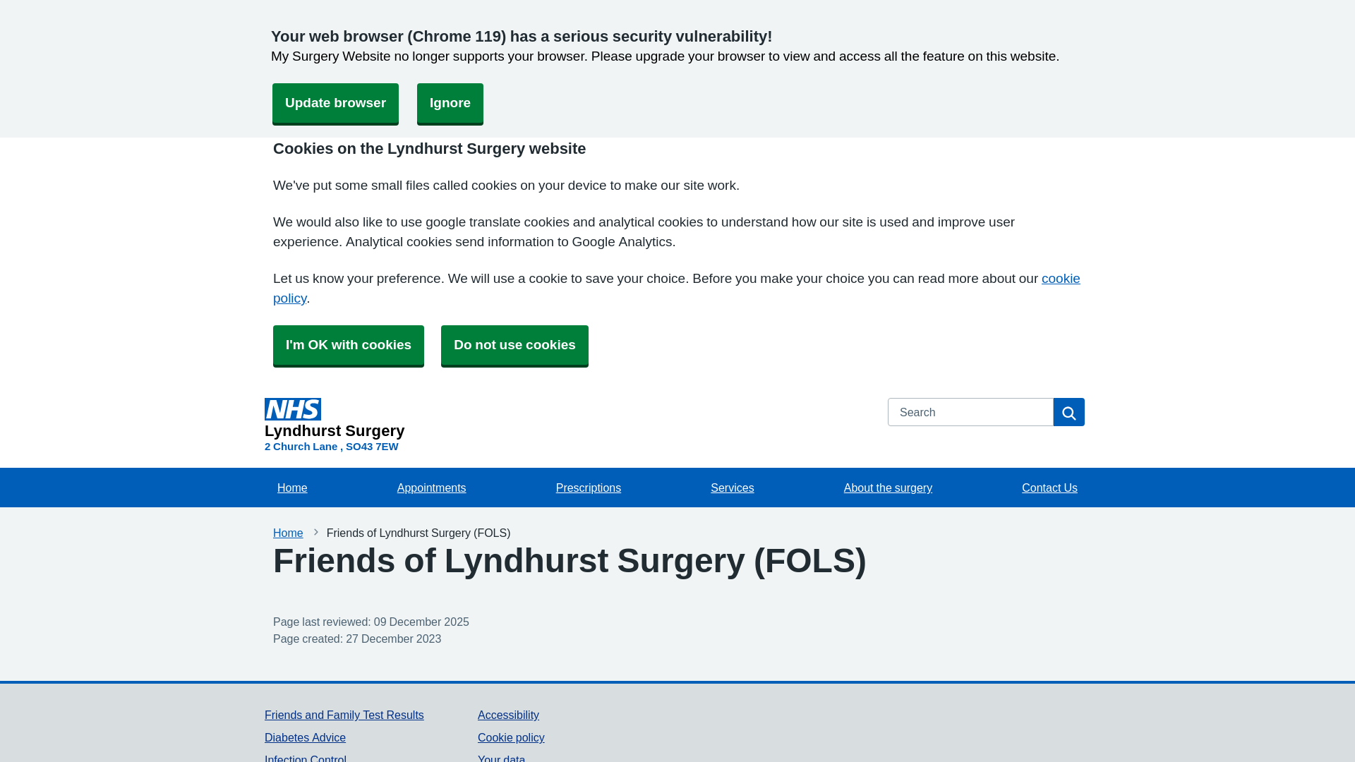 Website screenshot