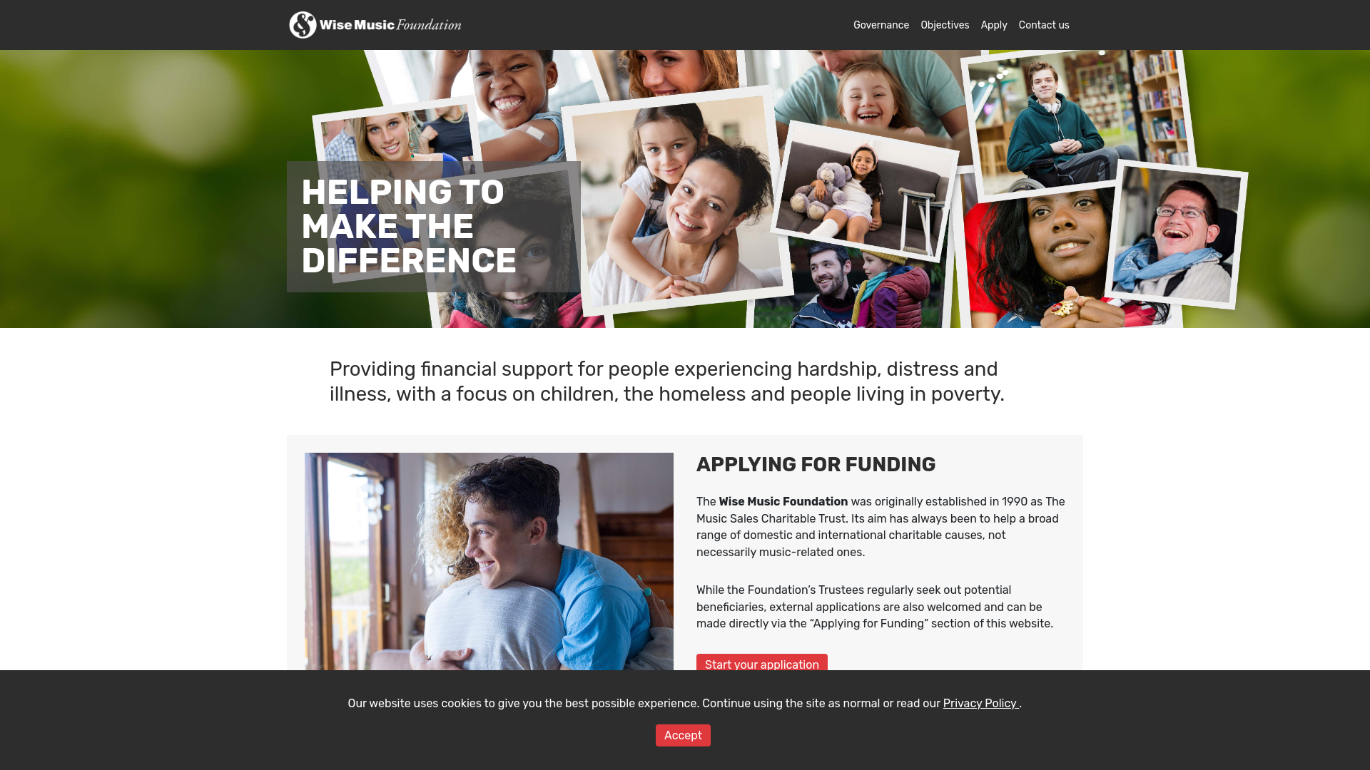 Website screenshot