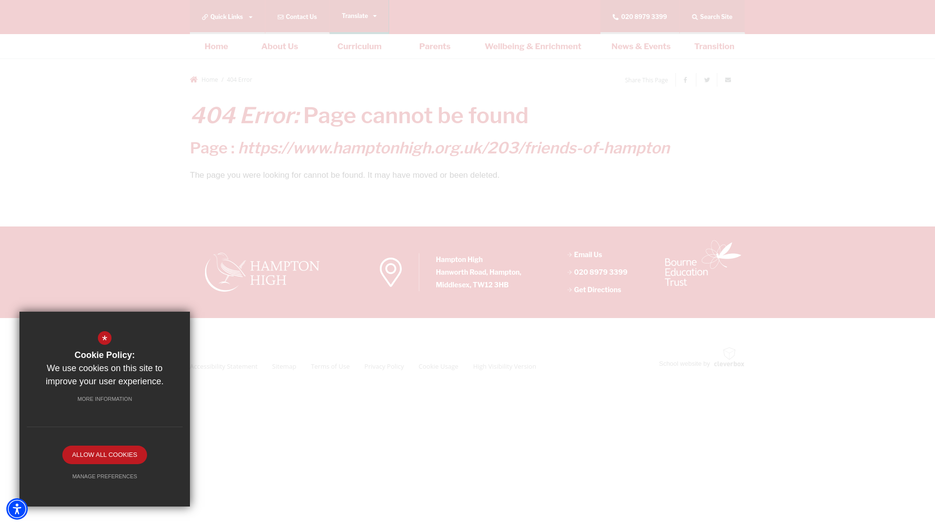 Website screenshot