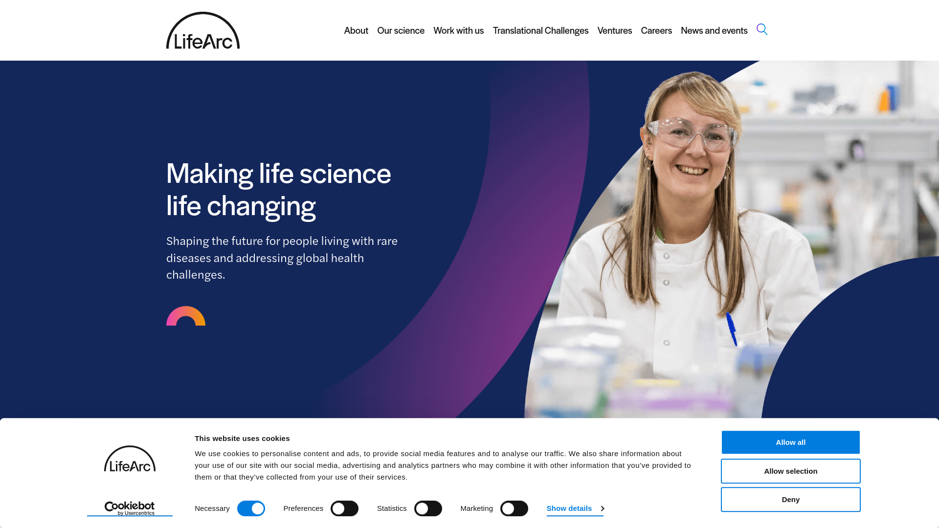 Website screenshot