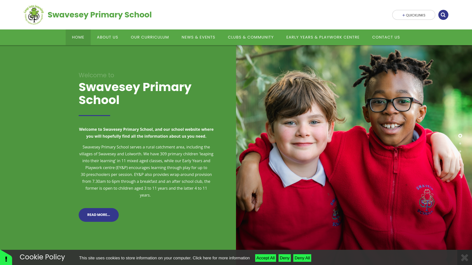 Website screenshot