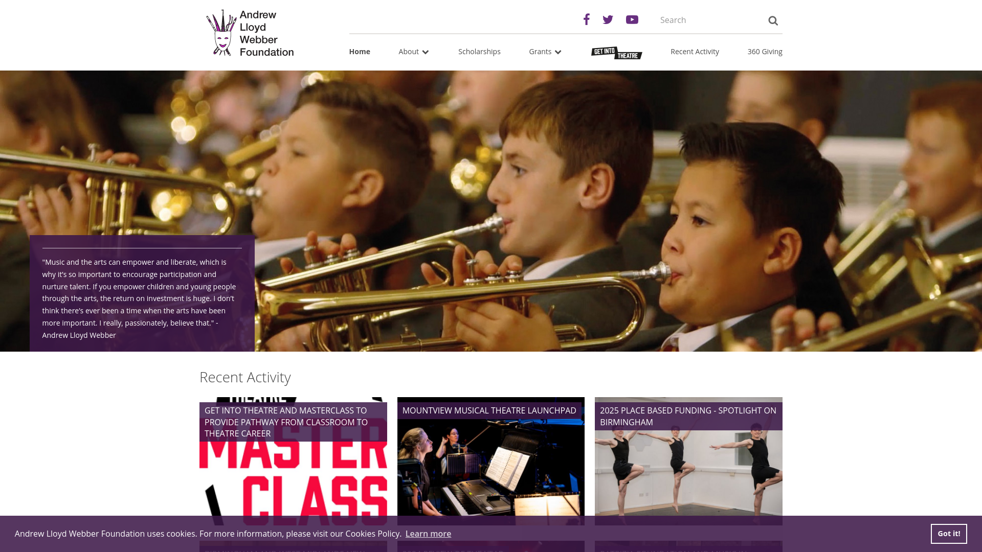 Website screenshot