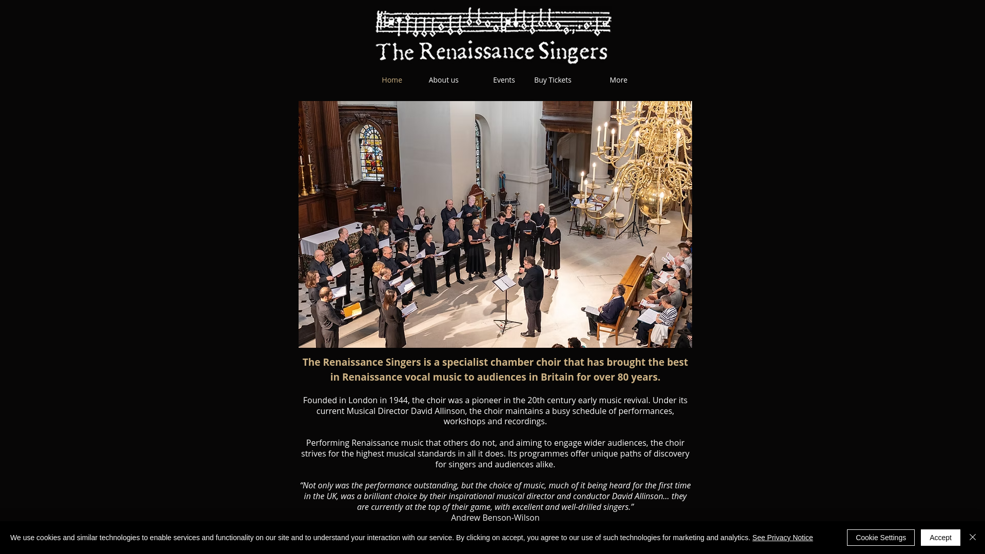 Website screenshot
