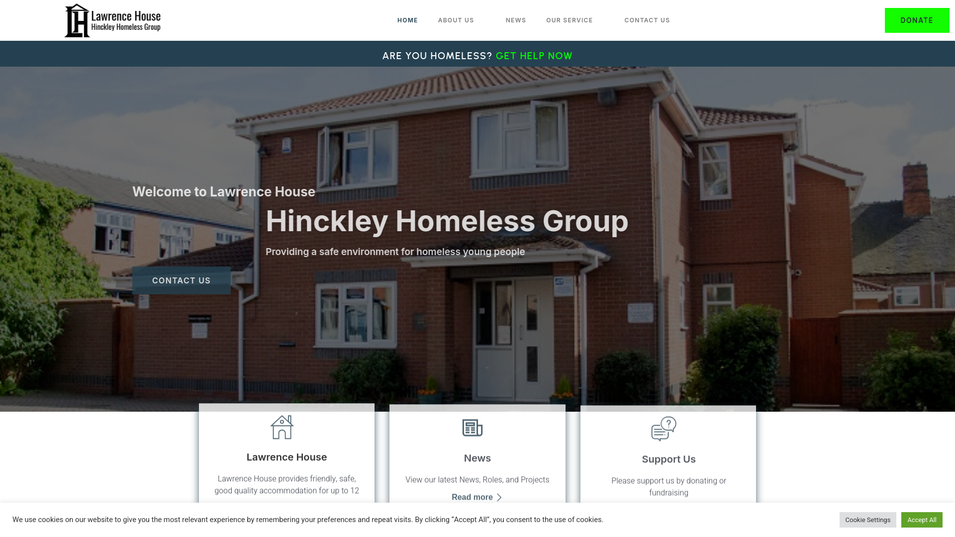 Website screenshot