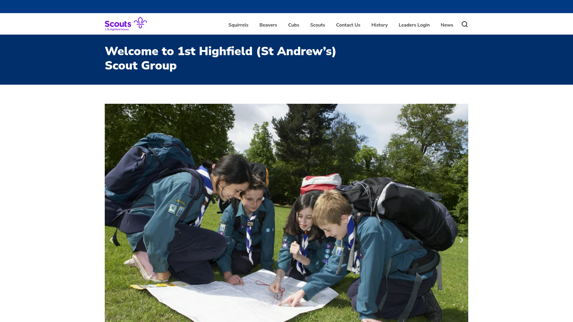 Website screenshot