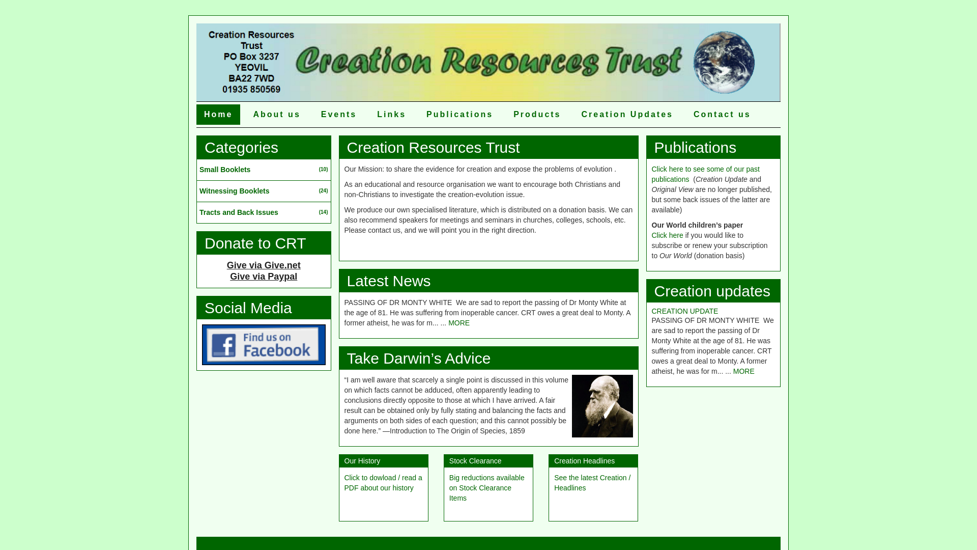 Website screenshot