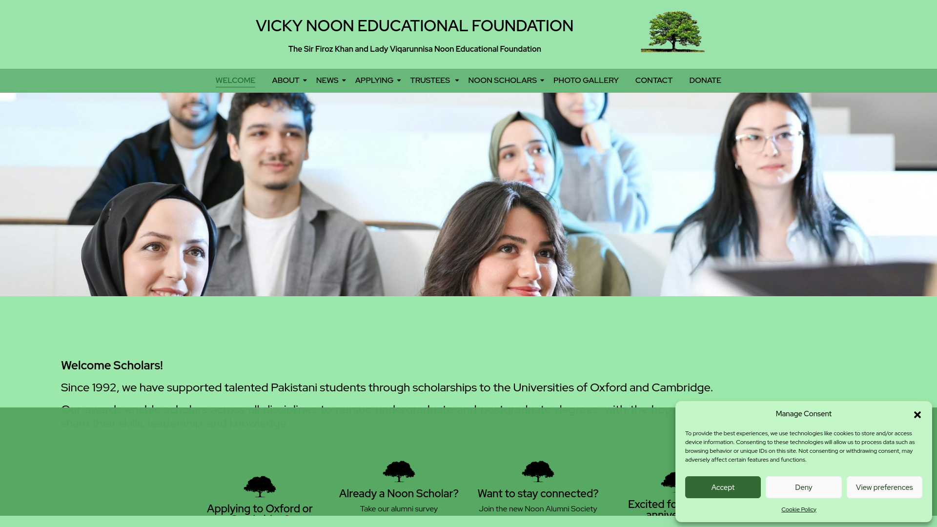 Website screenshot