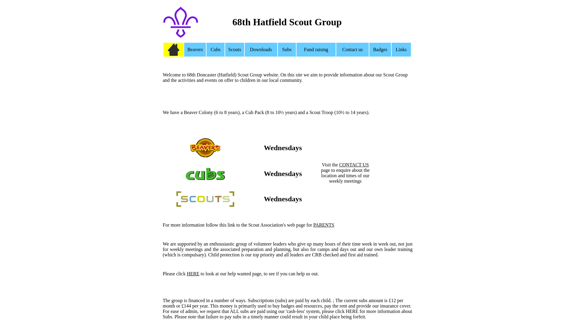 Website screenshot