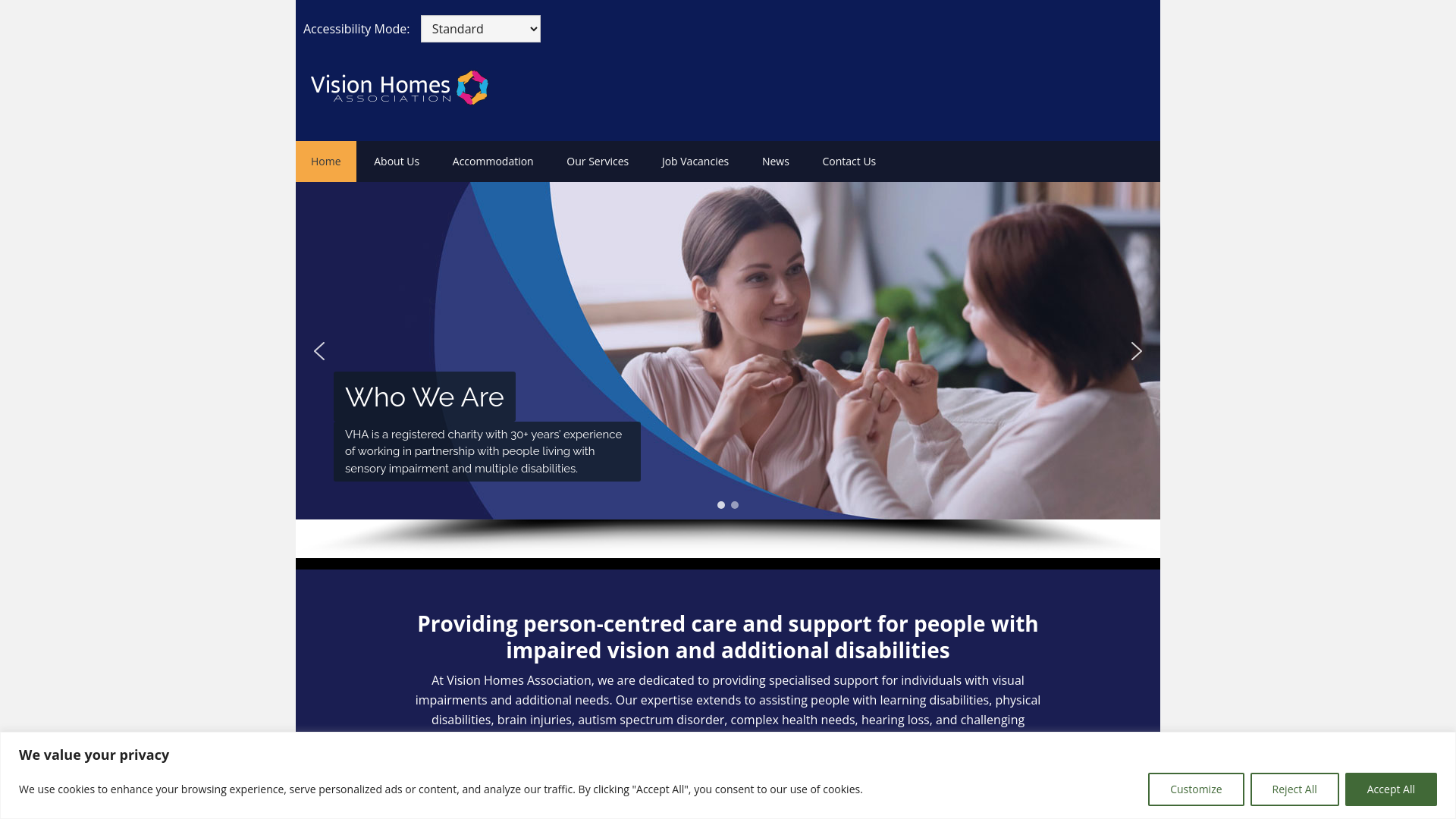 Website screenshot