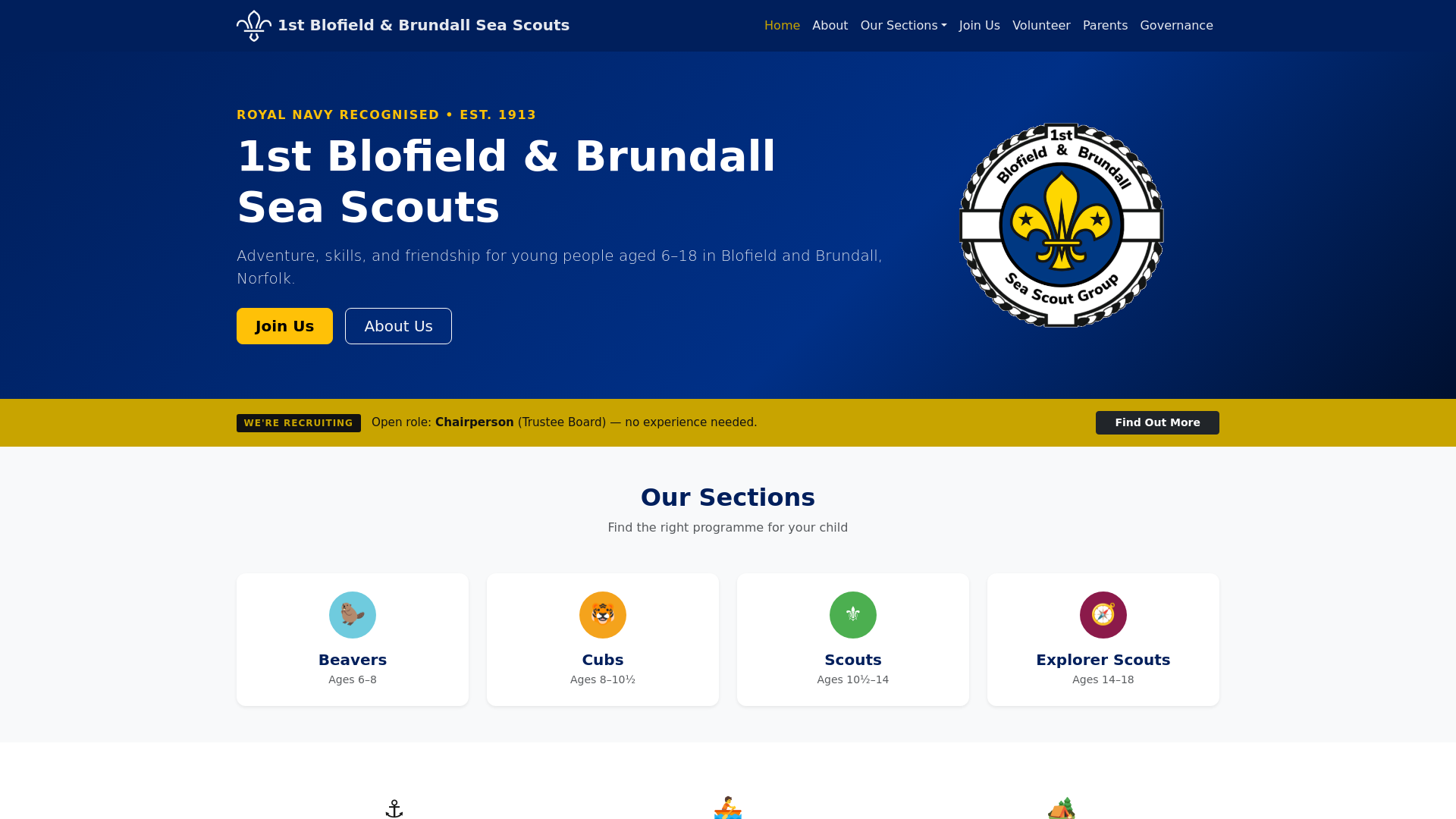 Website screenshot