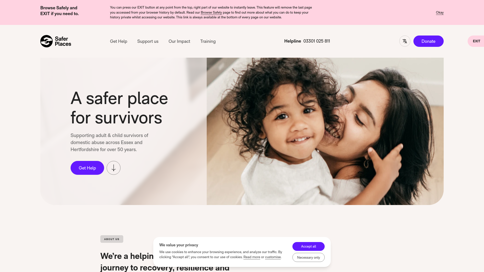 Website screenshot