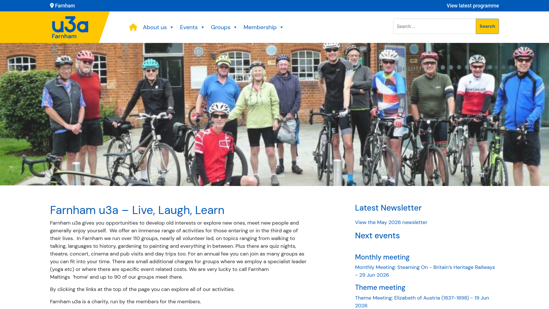 Website screenshot