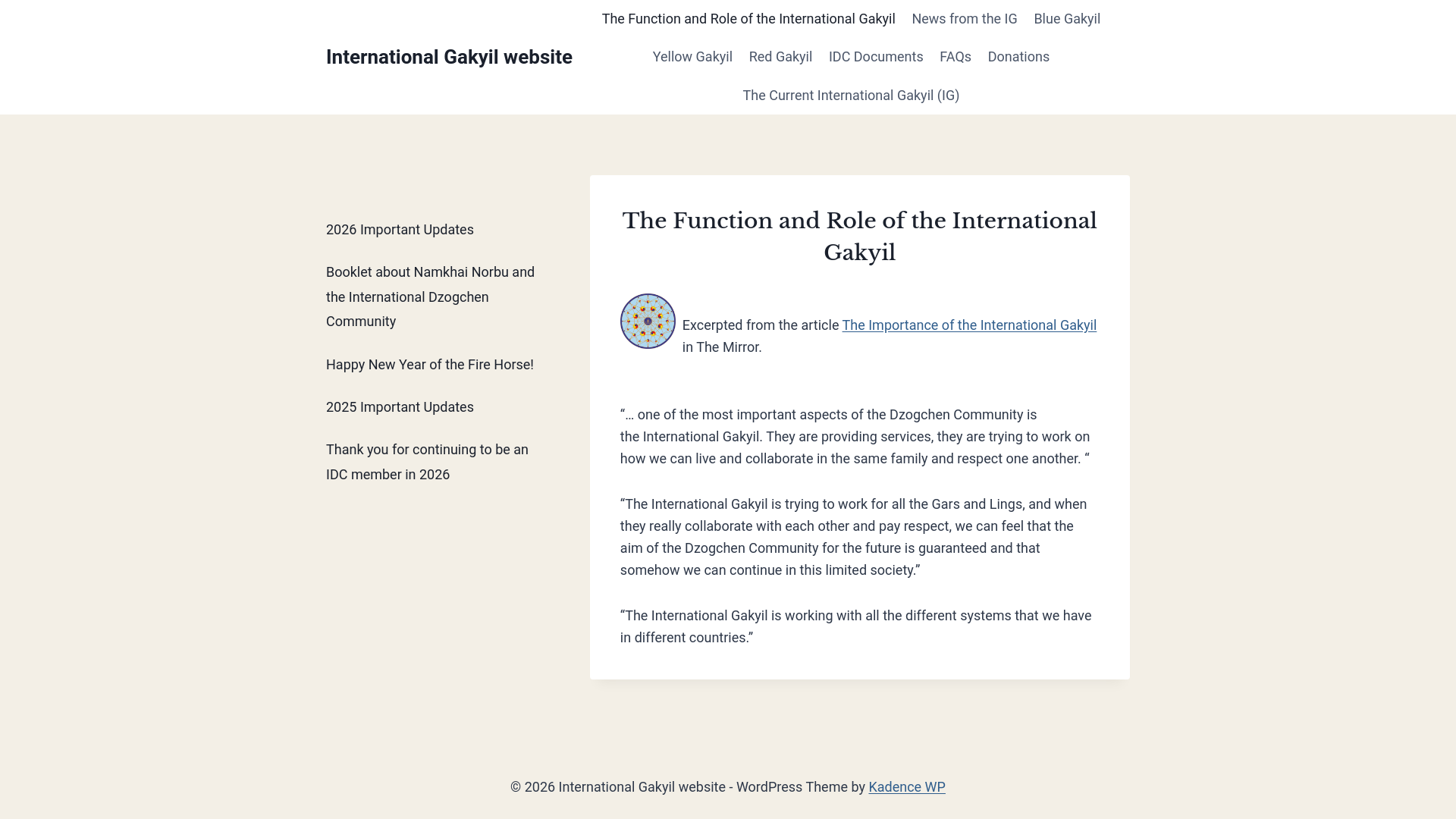 Website screenshot