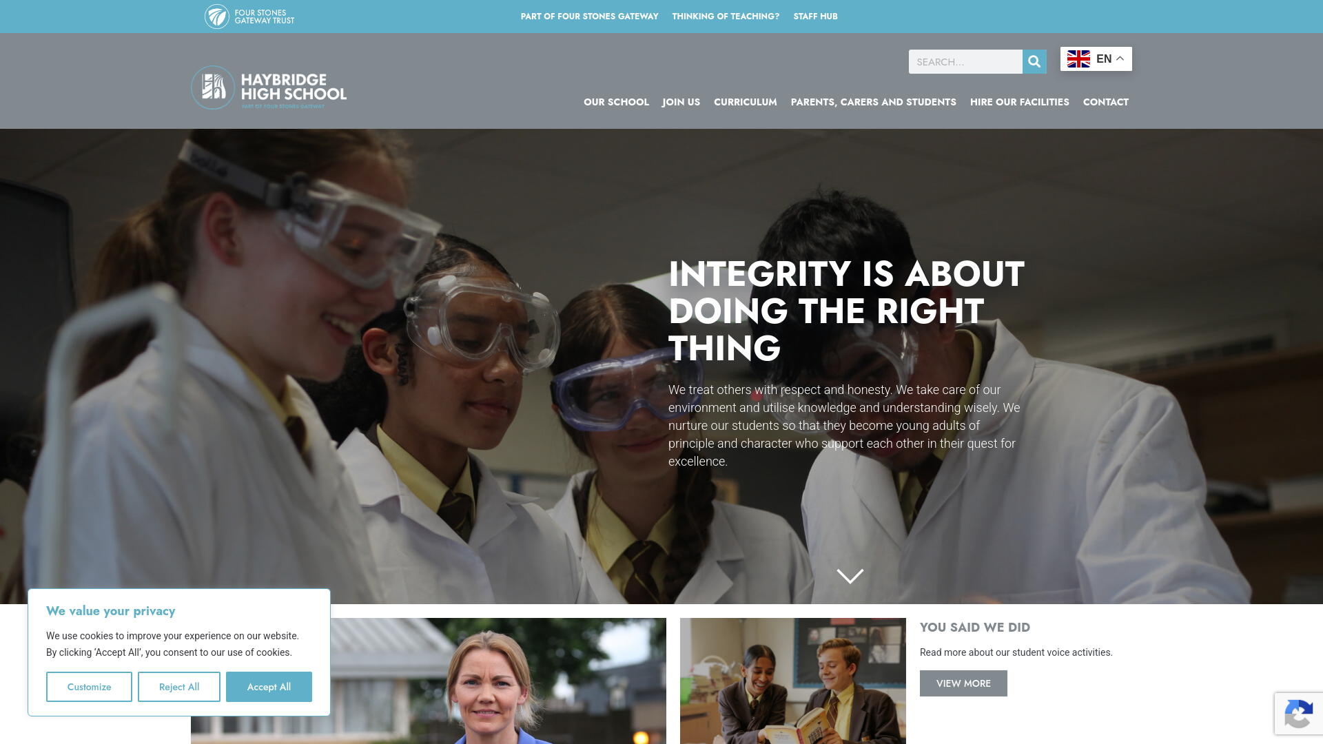 Website screenshot
