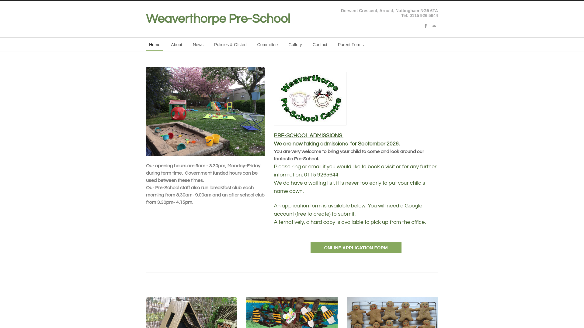 Website screenshot