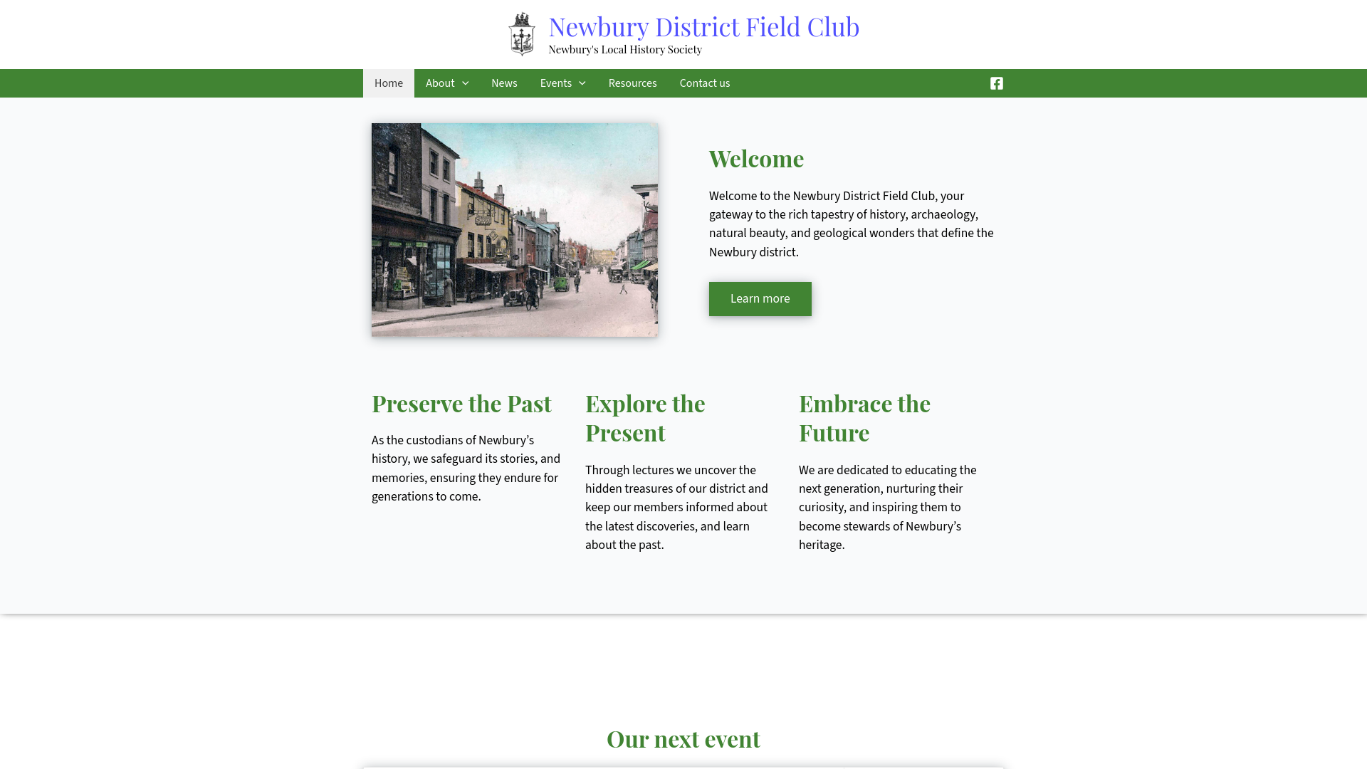Website screenshot