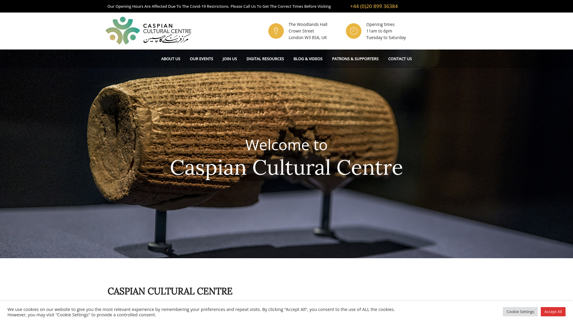 Website screenshot