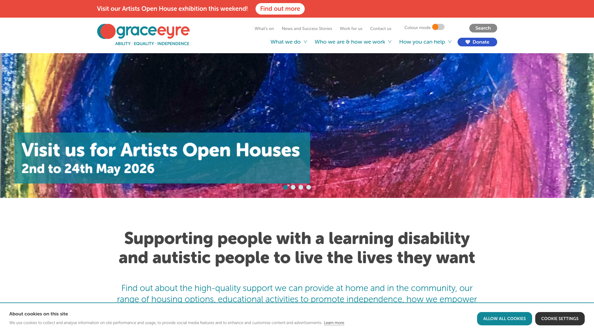 Website screenshot